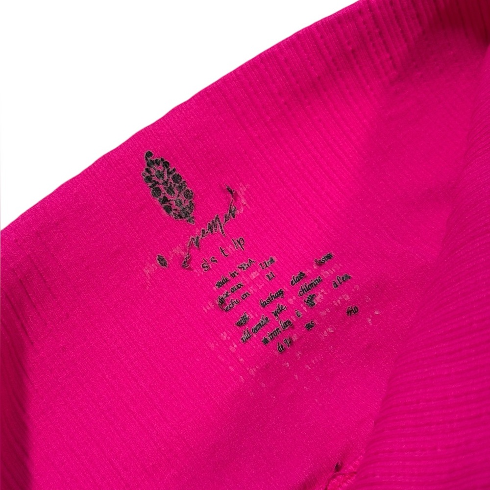 Free People Movement FP XS/S Good Karma Hot Pink Flare Leggings - Picture 3 of 6
